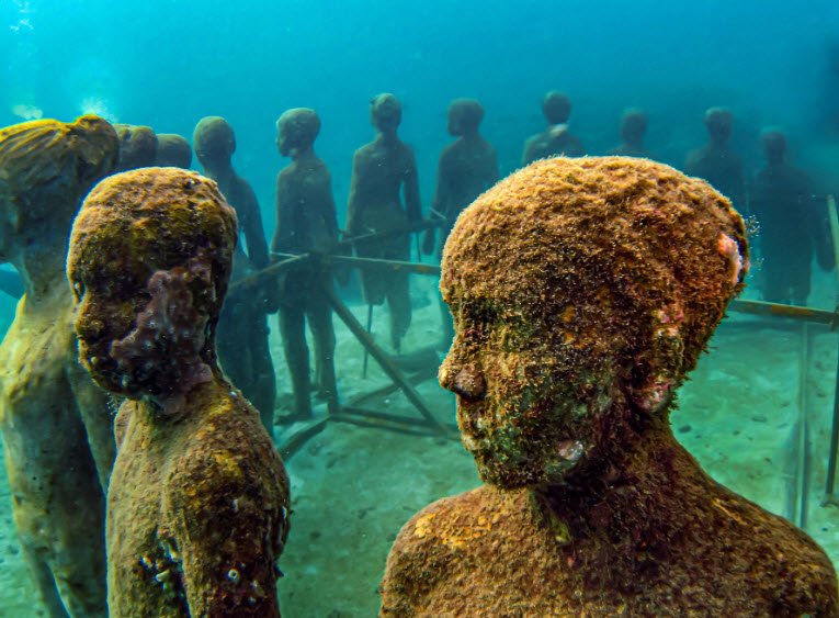 Underwater Sculpture Park, Molinière Bay, near St. George’s, Grenada